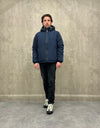 Short Reversible Jacket - Navy/ Grey