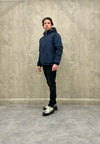 Short Reversible Jacket - Navy/ Grey