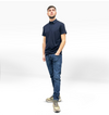 Luxury Short Sleeved Polo - Navy