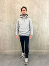 Heavy Plain Pocket Logo Hoodie - Grey Tribal Society